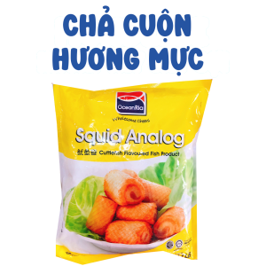 Chả Cuộn Hương Mực Gói 500gr - Hàng phân phối