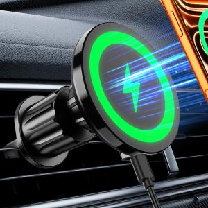 for MagSafe Car Mount Charger 15W Fast Magnetic Wireless Car Charger Holder    [100% Stable] 360 °   Air Vent Magnetic Car Phone Holder Charging for Your Car for iPhone 17 16 15 14 13 12 & Samsung & Android