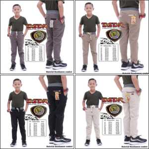 Galeri Batik7-Celana Chino Anak termurah Size 18-26 Umur 2-12 Tahun Model Rip Motif