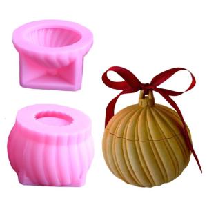 Creative Sphere Shaped Silicone Storage Jar Mold For Resin Crafting Perfect For Holders And Storage