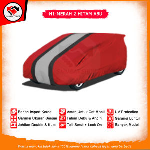FANTASI - Body Cover Mobil Toyota Agya / Sarung Mobil Toyota Agya / Jas Mantol Mantel Tutup Penutup Kerudung Pelindung Mobil Toyota Agya Outdoor Waterproof Anti Air