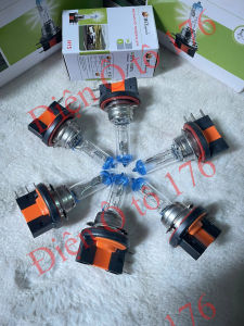COMBO 10 bóng đèn pha H15 đầu xanh. Bóng đèn pha H15-HCL siêu sáng. Chỉ có điện 12v