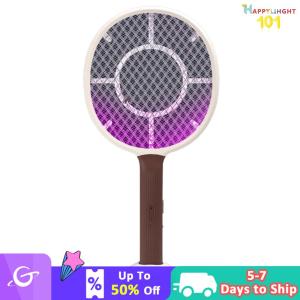Foldable Electric Mosquito Killer USB Rechargeable Fly Swatter Trap Handheld Insect Fly Swatter Racket for Home Outdoor