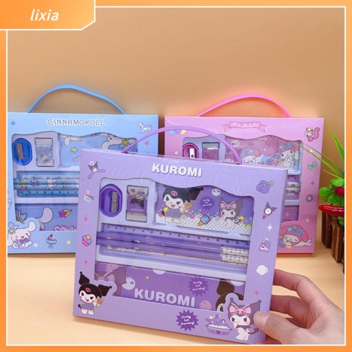 LIXIA Stationary Kuromi Stationery Set Creative Goodies Stationery Gift ...