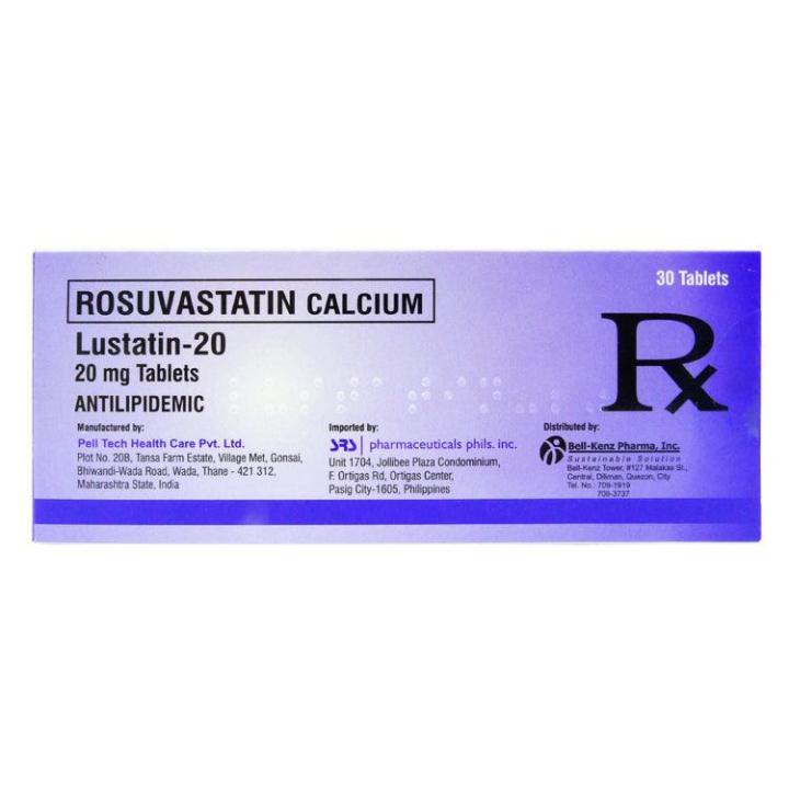 Rx: Lustatin 20mg Tablet | Lazada PH