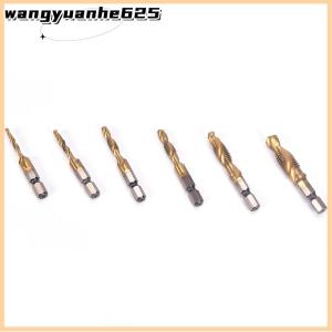 [WYH Store] COD M3-M10 Hex Shank Titanium Plated HSS Hand Screw Thread Metric Tap Drill Bits