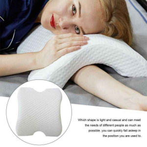 Abloom หมอนนอน ทรงโค้งเว้า เพื่อสุขภาพ รุ่นสอดแขนได้ Curvy Ergonomic Health Pillow (Memory Foam)