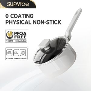 SUPVIBE Non-Stick Milk Pot With Lid Baby Food Pot Steaming Pot Soup Pot Noodle Pot Suitable For All Stoves