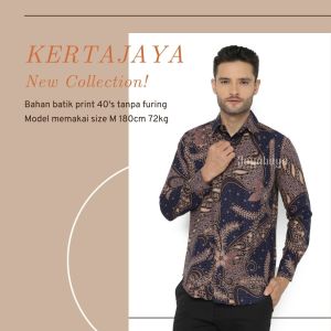 Jayabaya Batik Kertajaya: Kemeja Batik Pria Lengan Panjang