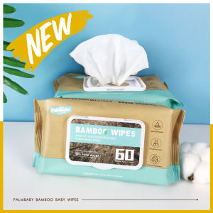 (Bundle of 3packs )60s Palmbaby Premium Baby Wipes biodegradable ecofriendly bamboo Wet Wipes wet tissue wetwipes for baby