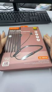 🔥IN Stocks🔥abodos AS-WH16 Half-Ear Sports Wireless Earphone Bluetooth 5.1 Neckband Headset HD Voice