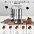 Simplus Manual Coffee Bean Grinder 5 levels External Coarseness Adjustment Grinding Ceramic Grind Core QuickBrew. 