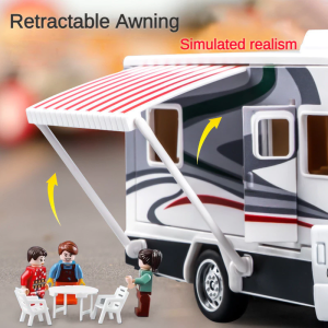 Travel camping RV childrens alloy toy car boys toy car model die-casting car travel car