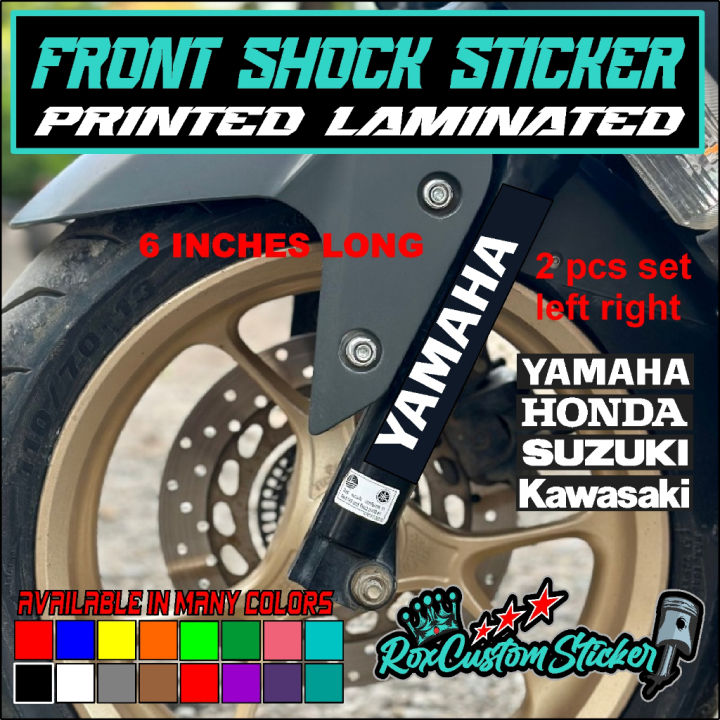 front shock sticker printed laminated 1 pair left and right | Lazada PH