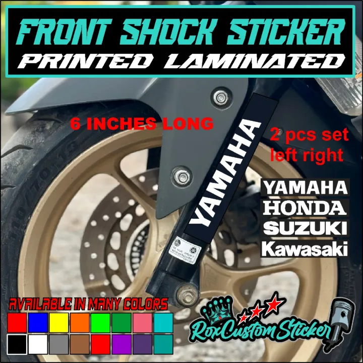 front shock sticker printed laminated 1 pair left and right | Lazada PH