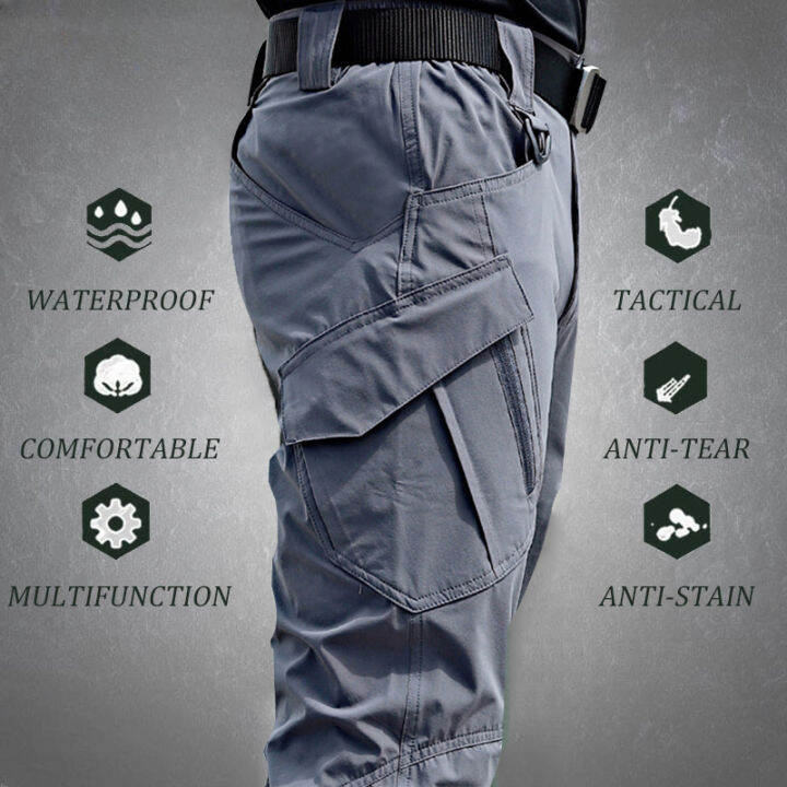 Ix9 Tactical Cargo Pants Men Outdoor Waterproof Swat Combat Military Camouflage Trousers Casual