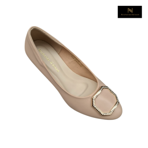 Nicholas Edison Wedge Yani sepatu kantor wanita pumps mewah slip on terbaru