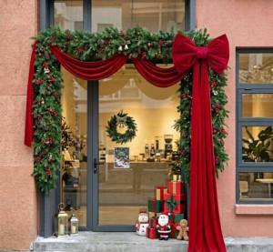 MM Oversized Christmas Bow for Home Office Events - for Christmas trees windows doors and others oversized big bow made of excellent fabric - reversible - decorative - excellent quality - excllent quality - fabric from abroad - classy and elegant -