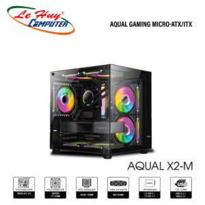 VỎ CASE MÁY TÍNH VSP AQUAL X2-M BLACK / WHITE - HÀNG CHÍNH HÃNG