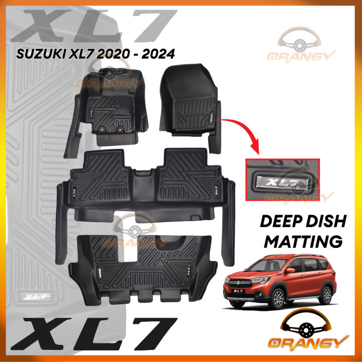 Suzuki XL7 2020 To 2024 OEM Deep Dish Matting 9D WITH EXTENSION 