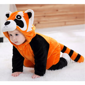 Raccoon Costume Bebe Clothes Halloween Cosplay Warm Pajamas Animal Onesies Kigurumis Winter Outfit Boy Girl Romper Outfit2026