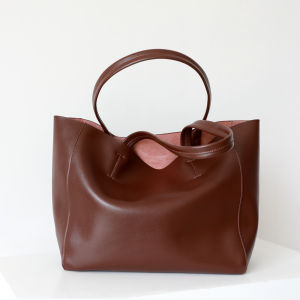 Smart King Handbag For Women Girls Genuine Cow Leather Fashion Tote Bag Elegant Retro Shoulder Sling Bag Top Handle Bags