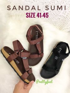 Prettyfeet SUMI Plus Size Women Sandal - Sandal Perempuan Plus Size - Size 41 to 45