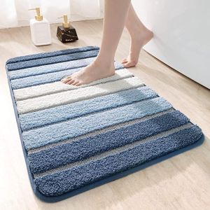 Bath Mats Bathroom Rugs and Mats Sets Absorbent Non-Slip Washable Shower Floor Mats Small Carpets 16/20 "x24" "x32"