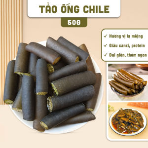 Tảo ống Chile 100g tảo biển chi lê dai giòn không tanh nguyên liệu nấu ăn chay mặn giàu canxi