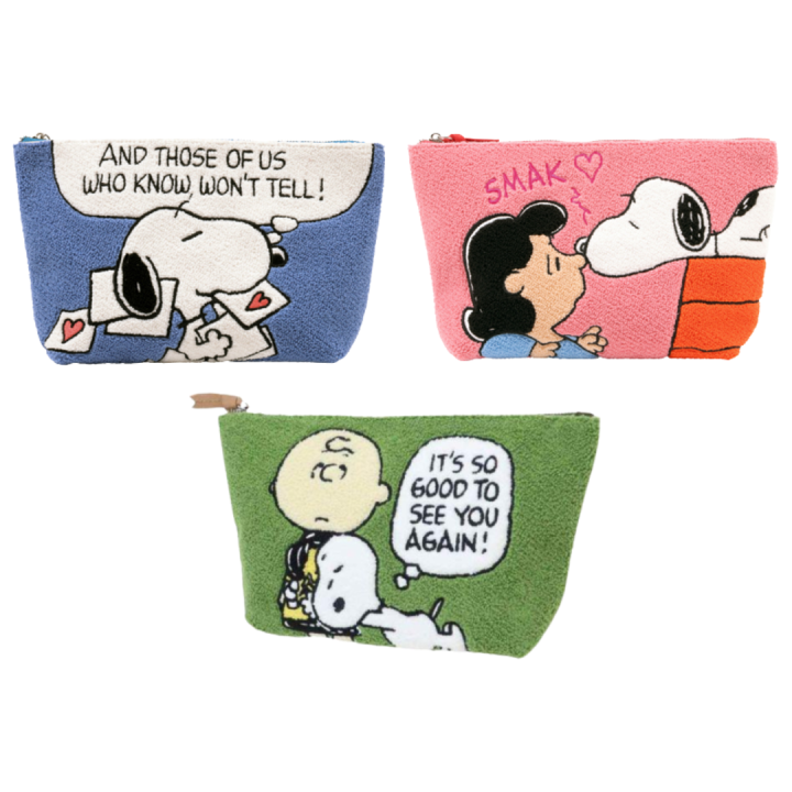 Snoopy Embroidery Towel Pouch | Lazada PH