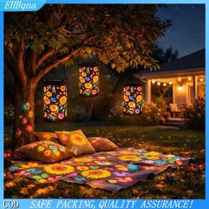 [COD] One LED Solar Hanging Lantern Outdoor Waterproof Decorative Garden Light Suitable for Patio Pathway Lawn