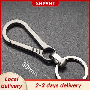 [COD] SHPYHT Local delivery Ship within 24 hours Titanium Buckles EDC Outdoor Tool Titanium Alloy Keychain Tiranium Buckle Key Ring Car Accessories Keychain Pendant Gift For Man