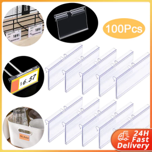 Plastic Price Tag Holder PVC Label Display Card Stand 6x4.2cm for Shop Retail 10 50 100pcs