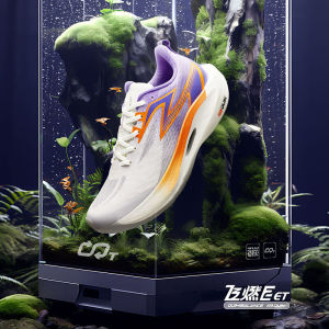 [10KM+] 361 Degrees Flame 2ET รองเท้ากีฬา รองเท้าวิ่งดูดซับแรงกระแทก รองเท้าวิ่งสำหรับแข่งรถ รองเท้าวิ่งการฝึกกายภาพแบบ มืออาชีพ