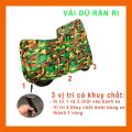 Bạt phủ xe máy cao cấp chống nắng mưa chất liệu vải dù oxford, rằn ri 3 lớp phù hợp với mọi dòng xe. 