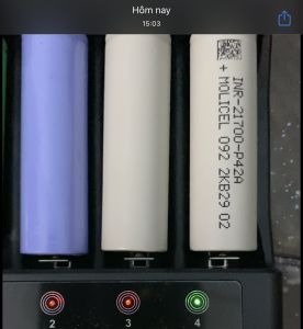 Pin sạc xả cao Molicel 21700 P42A mới 100% dung lượng 4000mAh 45A