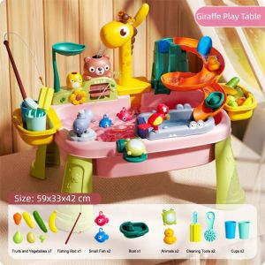 ANANAA Chậu rửa nước Đồ chơi nhà bếp cho trẻ em Niềm vui điện tử Bộ rửa chén Trò chơi nước điện Đồ chơi tương tác Trái cây Rau củ Thực phẩm Đồ chơi nhập vai Nhập vai tại nhà