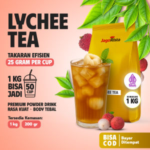 Jagorista Bubuk Minuman Lychee Tea 1 KG Kualitas Premium