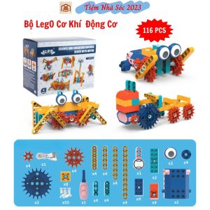 Đồ Chơi Lắp Ráp Robot Cơ khí Kỹ Sư DIY-Leg0 Kĩ Thuật có Động Cơ Điện 116 Chi Tiết Giáo Dục Khoa Học Cho Bé-Tiệm nhà Sóc 2023