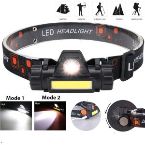 Lampu Senter Kepala LED High Power Head Lamp COB Rechargeable Plus Magnet Super Terang Murah CAMPING MANCING TREKING HIKING