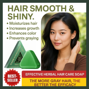 Hair Growth Soap Solid Shampoo Bar Biota and Usnea Extract Anti Hair Loss Solid Shampoo Bar for Thinning Hair Scalp Stimulating Treatment for Men and Women Hair Strengthening Solid Shampoo