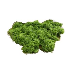 WARMSUN Durable Artificial Filamentous Moss DIY Environmental Fake Moss Building Model Material Green Polyester Moss Grass Home