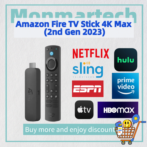 Alexa Remote Wi-Fi 6 2024 Amazon Fire TV Stick 4K Max - Streaming Media ...