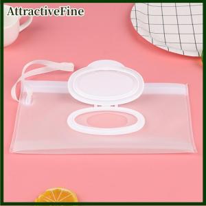 AttractiveFine Túi đựng khăn ướt trẻ em hoạt hình dễ mang theo trọng lượng nhẹ túi đựng khăn giấy ướt túi đựng có dây đeo