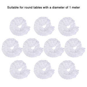 10 cái tròn chống nước trong suốt Khăn Trải Bàn dùng một lần 120cm đàn hồi bảng Bìa Nguồn cung cấp tiệc kích thước lớn đồ nội thất chống bụi Bìa