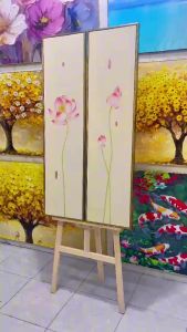 Tranh Tâm Liên Tịnh Cảnh Tranh Canvas Tranh Tráng Gương Tranh Trang Trí Phòng