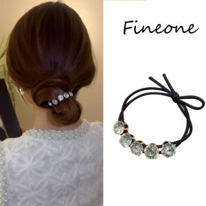 1Pcs Rhinestone Hair Rope Hair Accessories Headband Elastic Bands For Women Girls