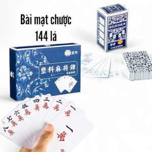 Bộ 144 Lá Bài Mạt Chược Phiên bản giấy hoặc Nhựa Tiện lợi