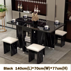 Homelife Folding Dining Tables Multifunctional Dining Table Set Dining Tables With 4 Chairs