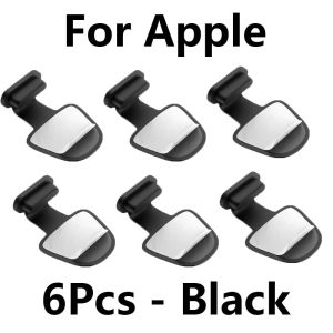 6PCS Mobile Phone Charging Port Anti-Dust Plug For iPhone Samsung Xiaomi USB Type C Port Protector Lossproof Dustplugs Cover